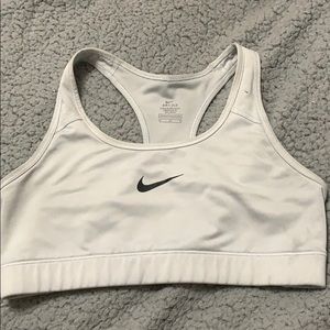 White Nike Sports Bra, Medium